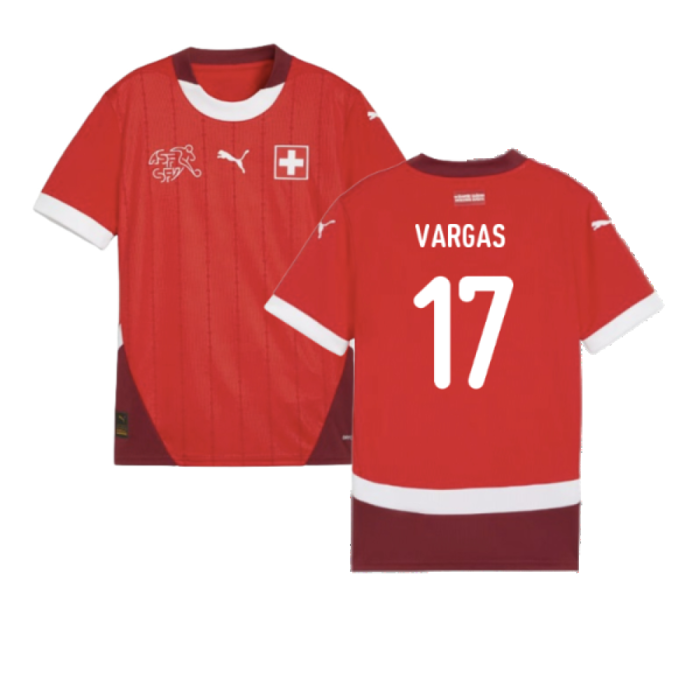 2024-2025 Switzerland Home Shirt (Kids) (Vargas 17)