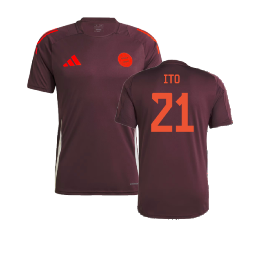 2024-2025 Bayern Munich Training Tee (Shadow Maroon) (Ito 21)