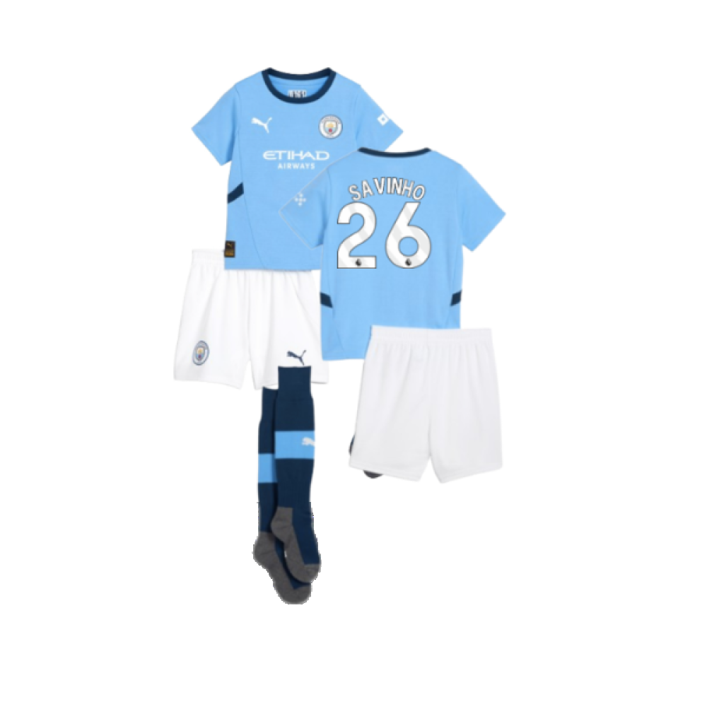 2024-2025 Man City Home Mini Kit (Savinho 26)