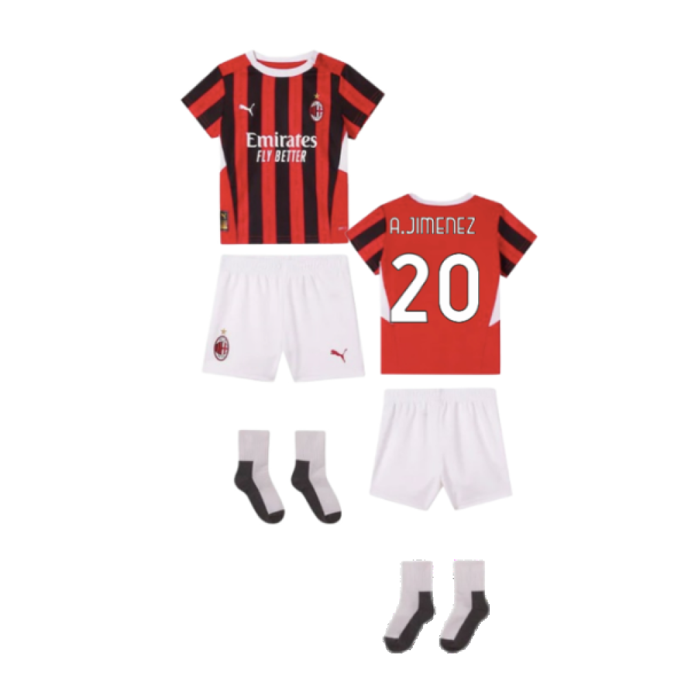 2024-2025 AC Milan Home Baby Kit (A.Jimenez 20)