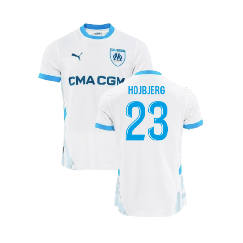 2024-2025 Marseille Home Authentic Shirt (Hojbjerg 23)