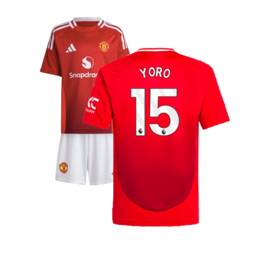 2024-2025 Man Utd Home Mini Kit (Yoro 15)