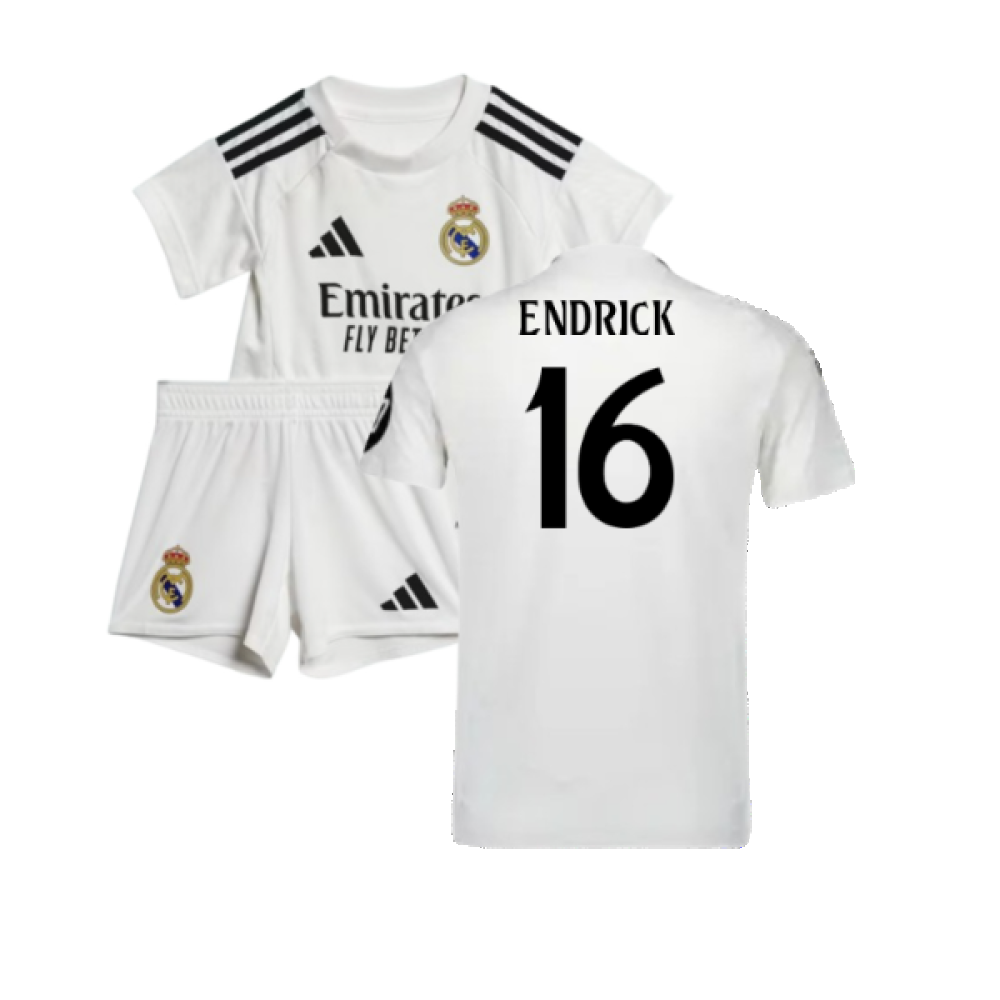 2024-2025 Real Madrid Home Baby Kit (Endrick 16)