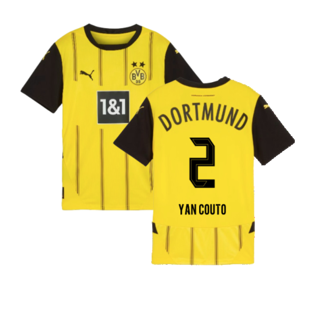 2024-2025 Borussia Dortmund Home Shirt (Kids) (Yan Couto 2)