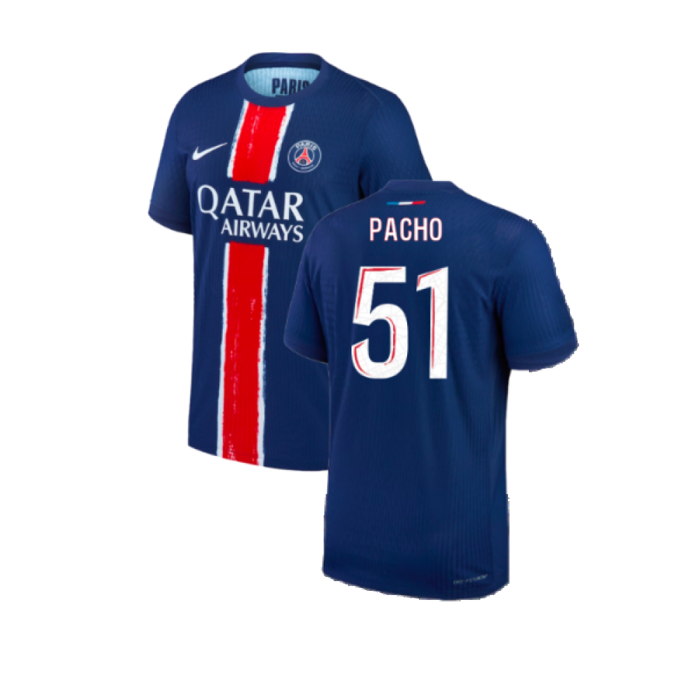 2024-2025 PSG Home Authentic Match Shirt (Pacho 51)