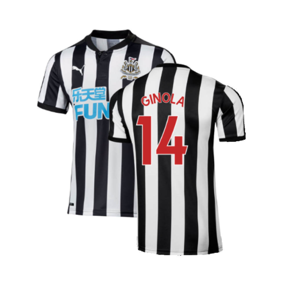 Newcastle United 2017-18 Home Shirt ((Excellent) XXL) (Ginola 14)