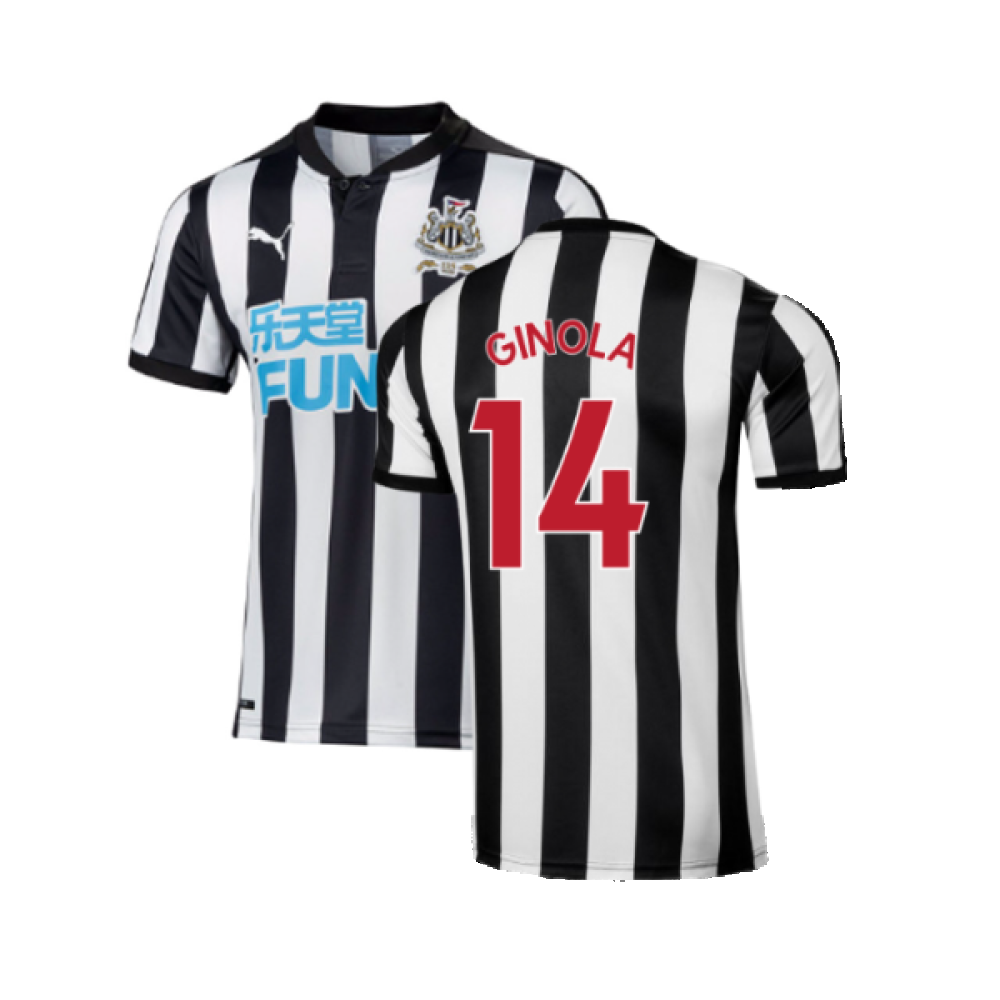 Newcastle United 2017-18 Home Shirt ((Excellent) L) (Ginola 14)