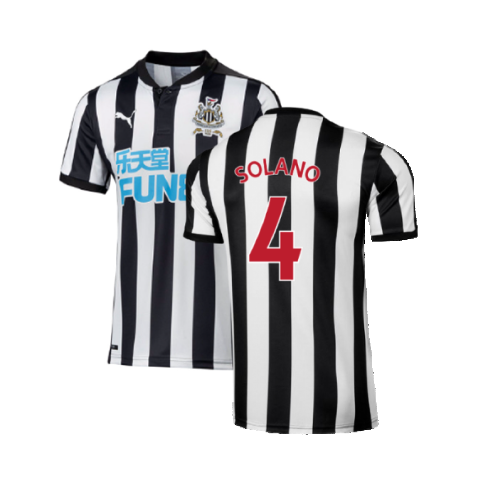 Newcastle United 2017-18 Home Shirt ((Excellent) L) (Solano 4)