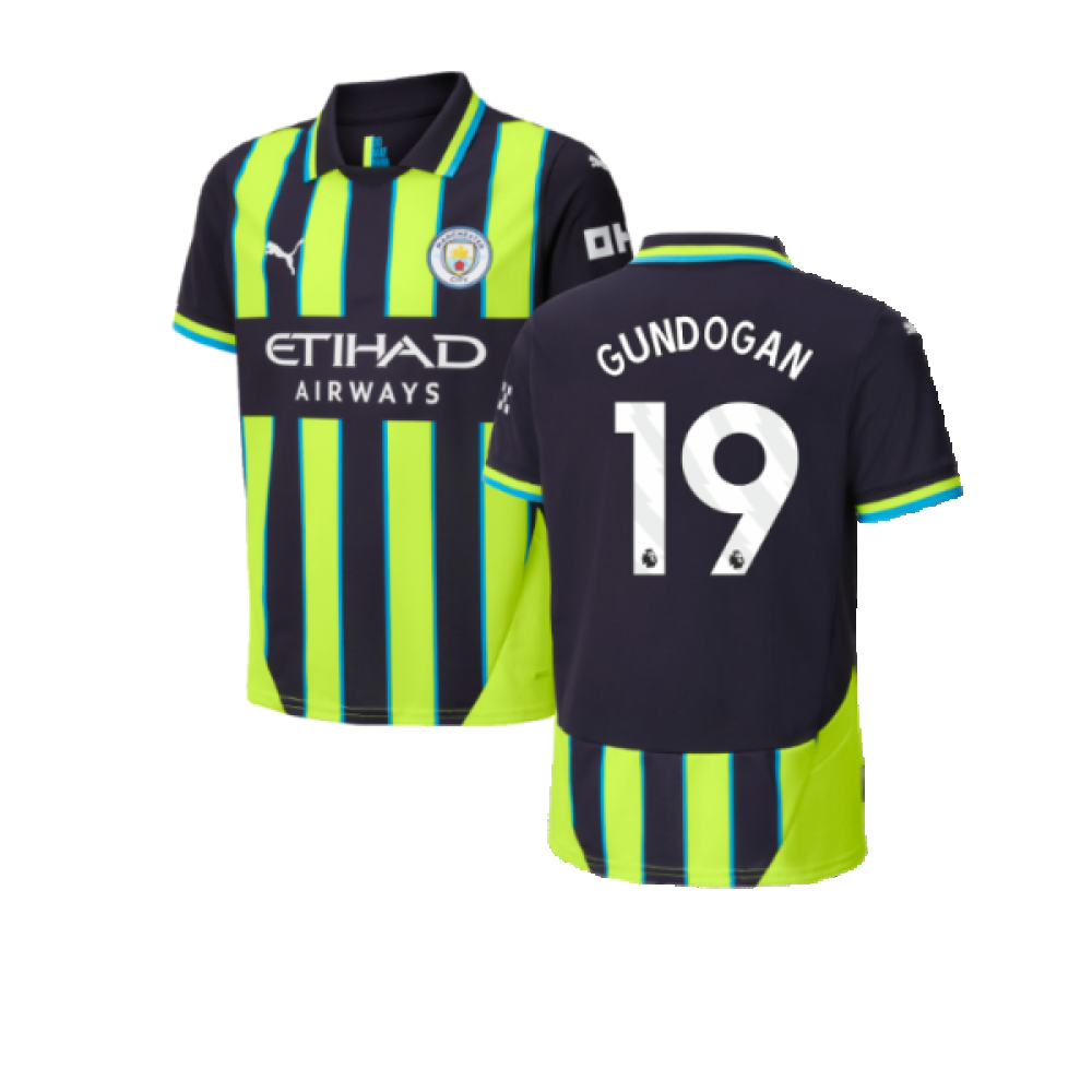 2024-2025 Man City Away Shirt (Kids) (Gundogan 19)