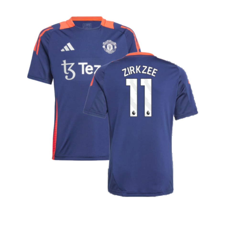 2024-2025 Man Utd Training Jersey (Night Indigo) - Kids (Zirkzee 11)