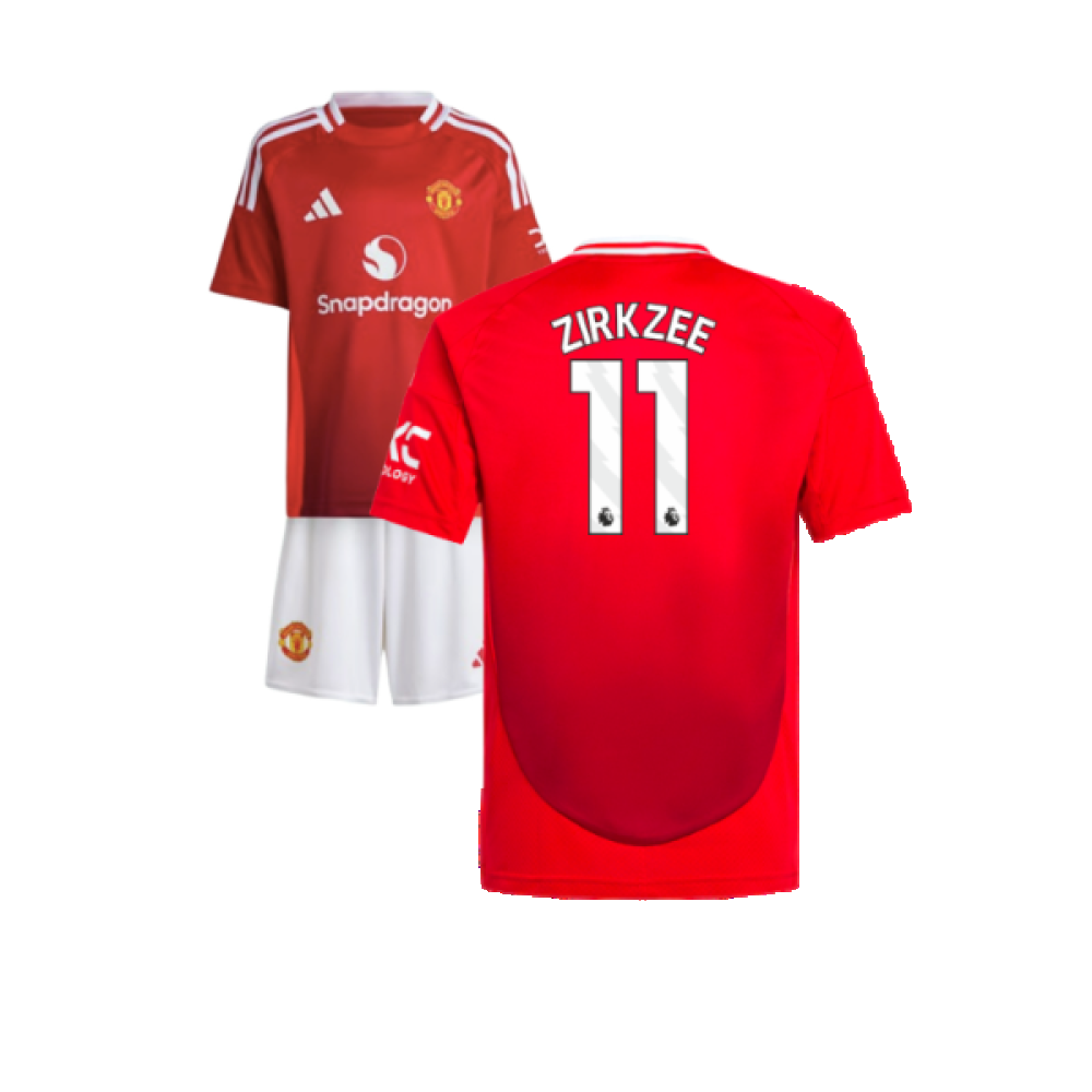 2024-2025 Man Utd Home Mini Kit (Zirkzee 11)