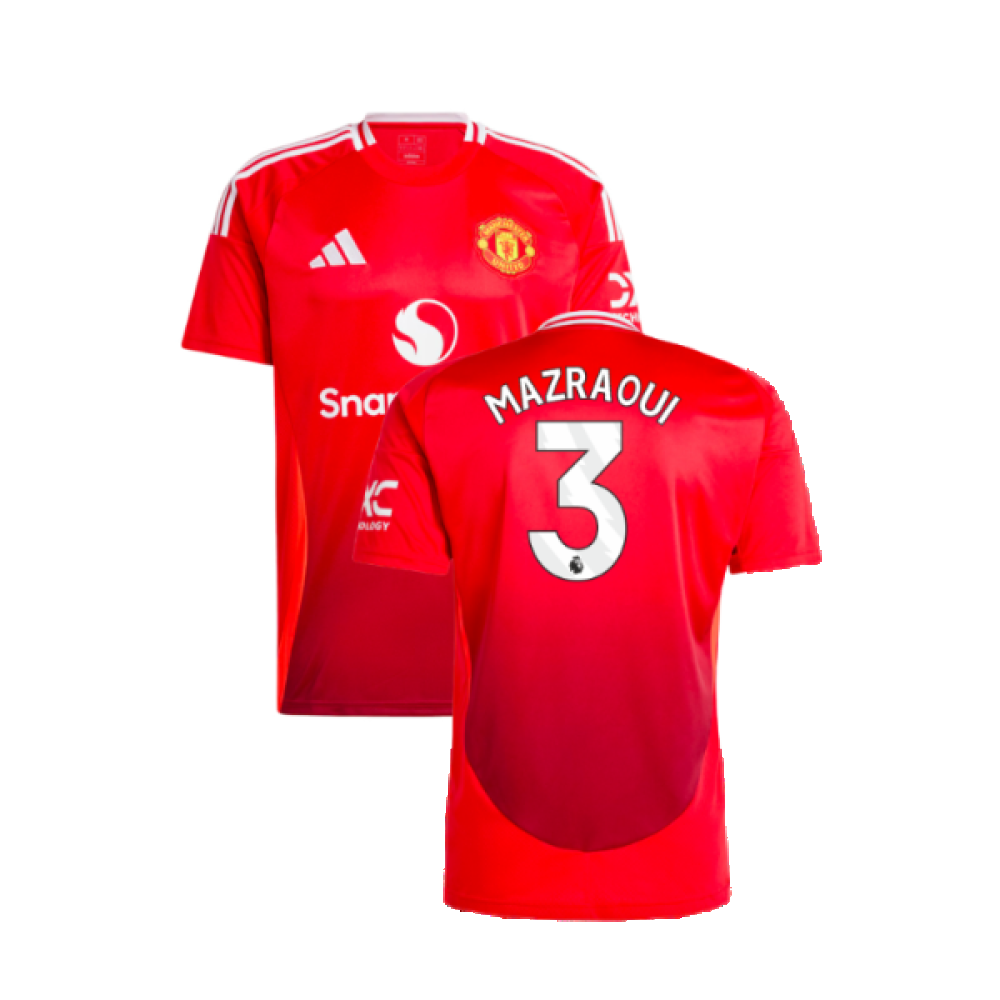 2024-2025 Man Utd Home Shirt (Mazraoui 3)