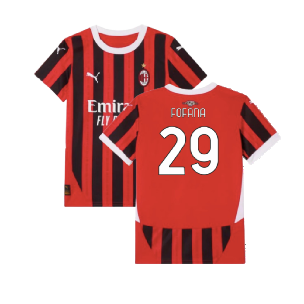 2024-2025 AC Milan Home Shirt (Kids) (Fofana 29)