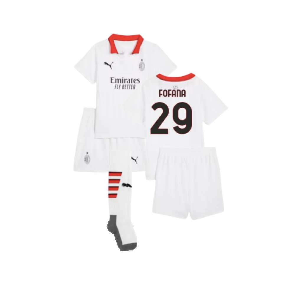 2024-2025 AC Milan Away Mini Kit (Fofana 29)