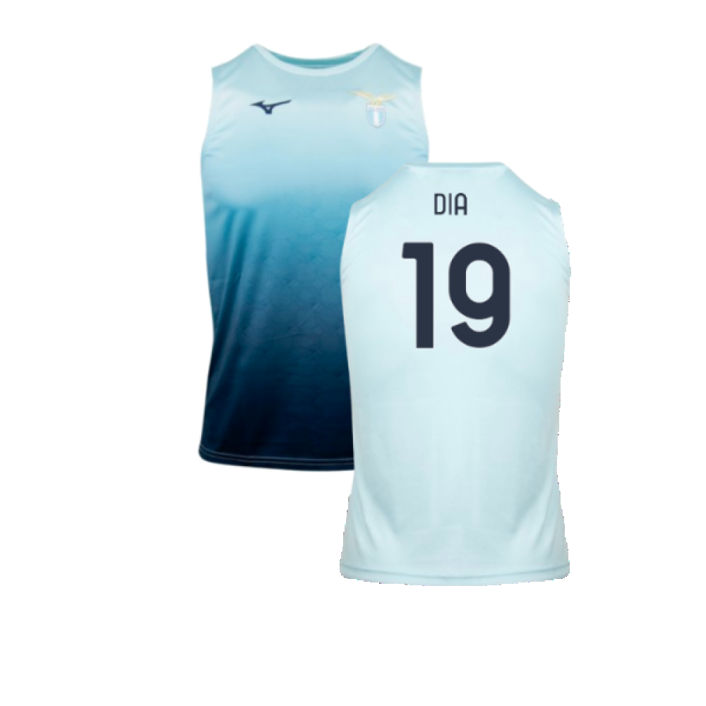 2024-2025 Lazio Graphic Sleeveless Training Shirt (Ice Blue) (Dia 19)