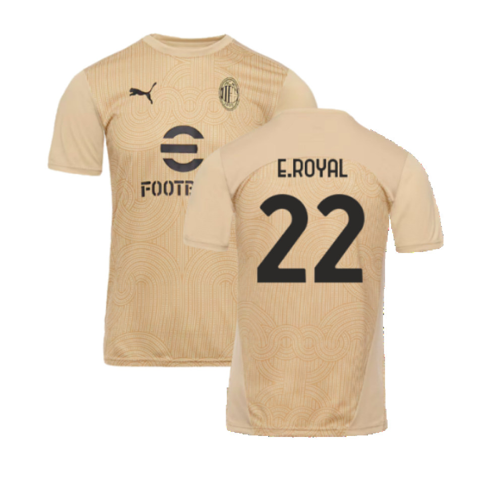 2024-2025 AC Milan Pre-Match Shirt (Putty) (E.Royal 22)