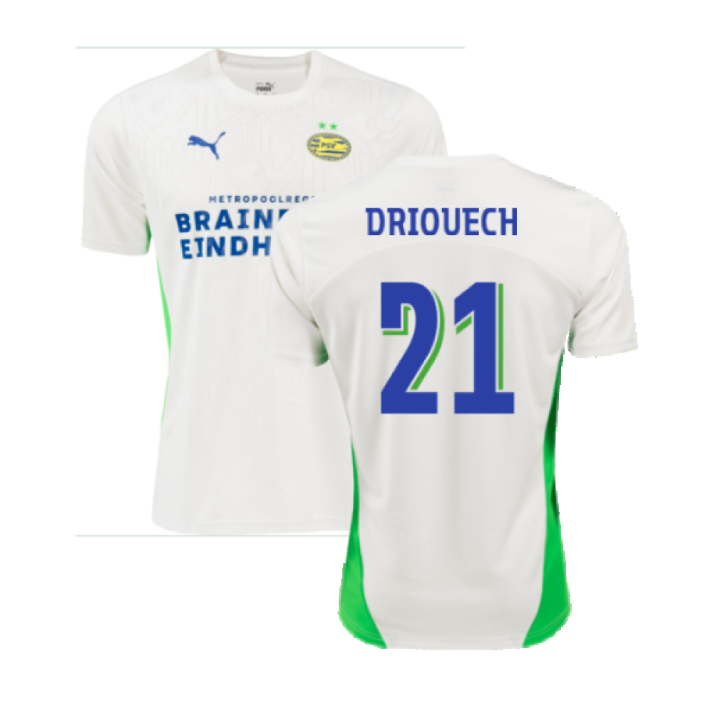 2024-2025 PSV Eindhoven Training Shirt (White) (Driouech 21)