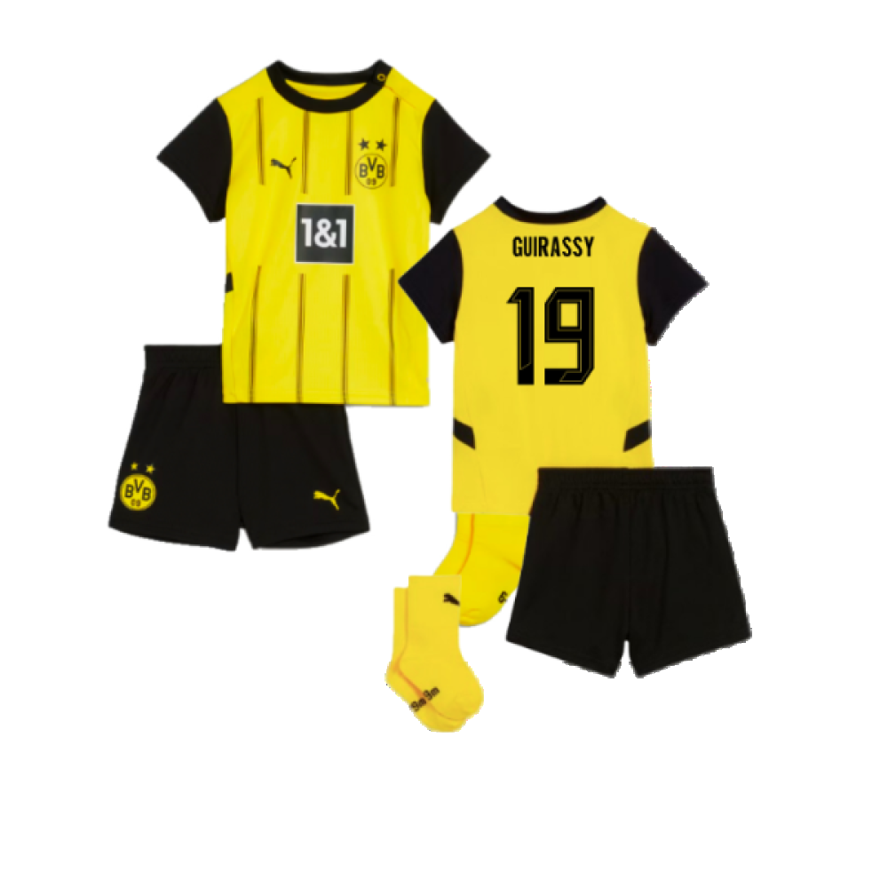 2024-2025 Borussia Dortmund Home Baby Kit (Guirassy 19)