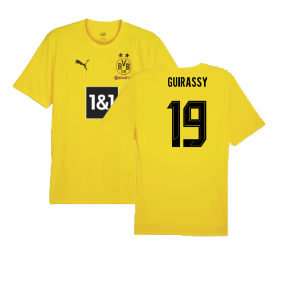 2024-2025 Borussia Dortmund Training Shirt (Yellow) (Guirassy 19)