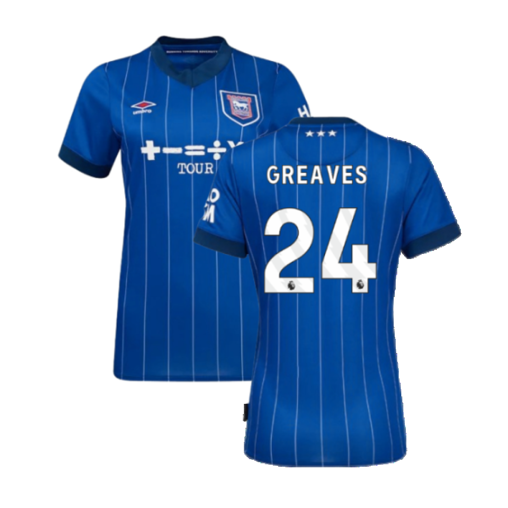 2024-2025 Ipswich Home Shirt (Womens) (Greaves 24)