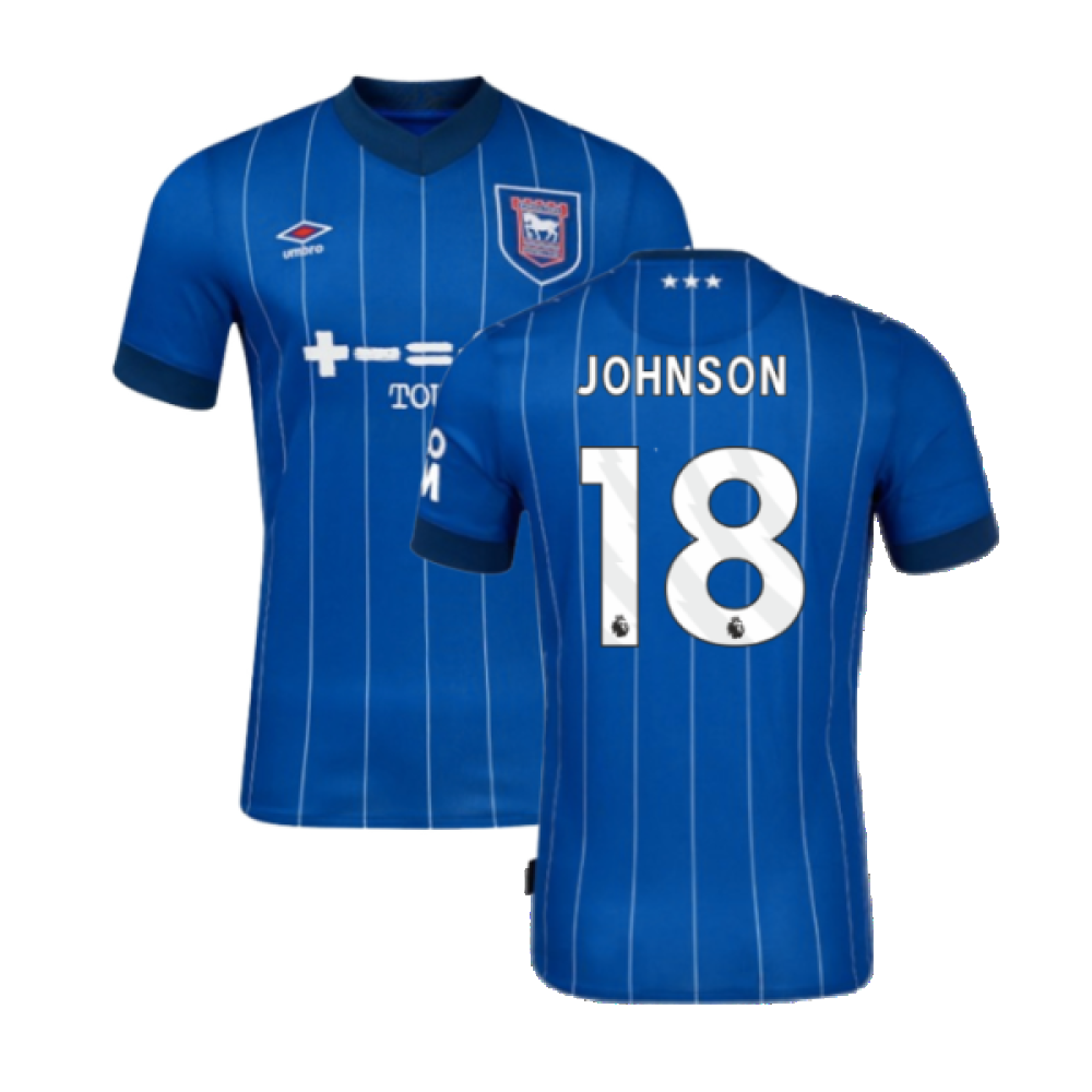 2024-2025 Ipswich Home Shirt (Kids) (Johnson 18)