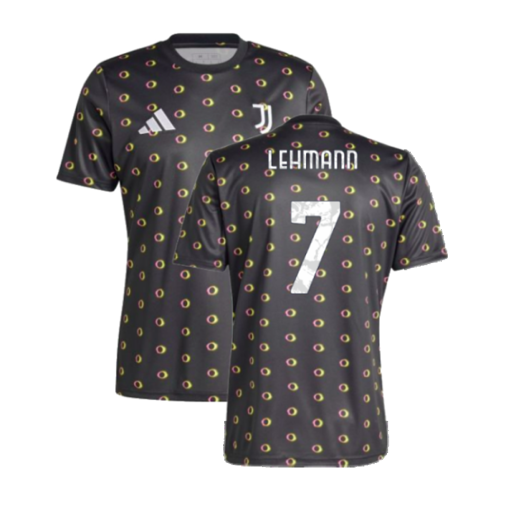 2024-2025 Juventus Pre-Match Shirt (Black) (Lehmann 7)