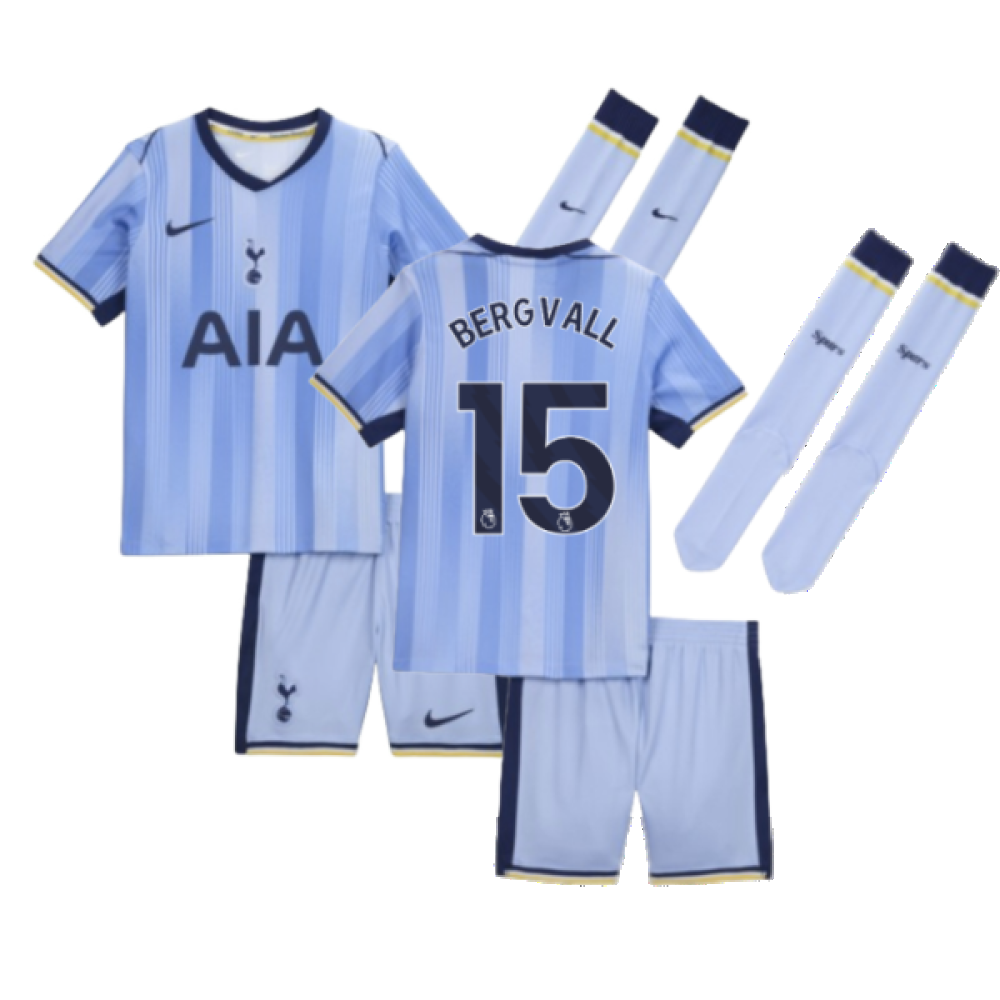 2024-2025 Tottenham Hotspur Away Mini Kit (Bergvall 15)