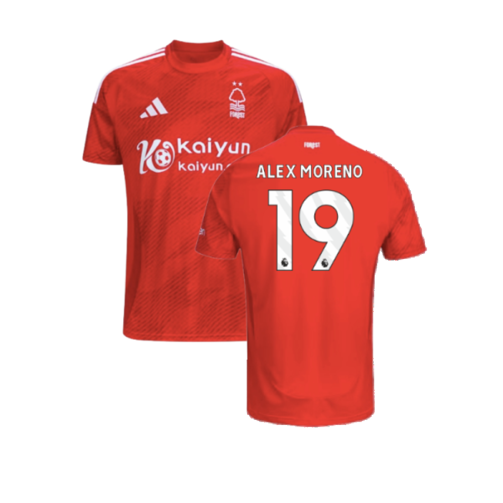 2024-2025 Nottingham Forest Home Shirt (Alex Moreno 19)