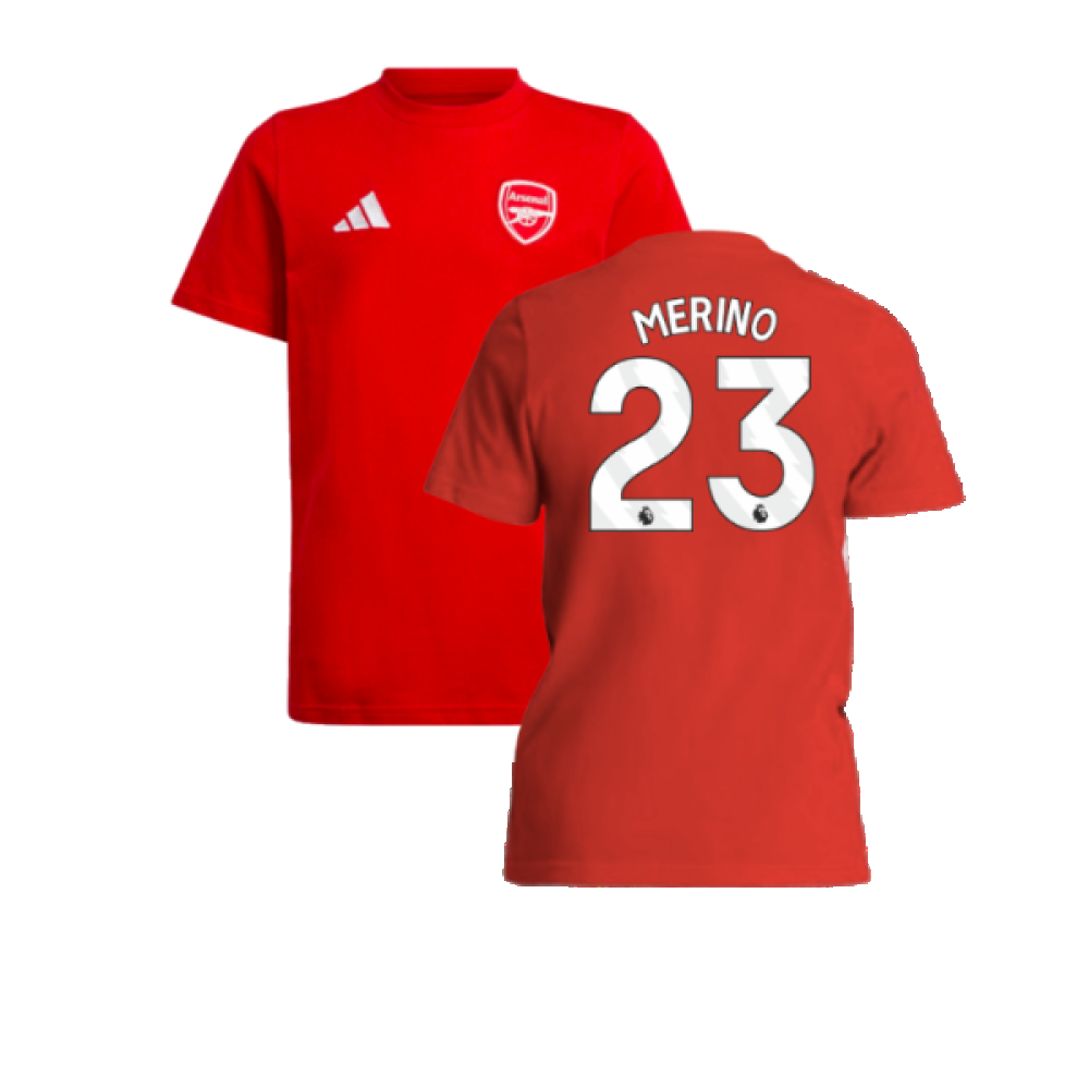 2024-2025 Arsenal Tee (Red) - Kids (Merino 23)