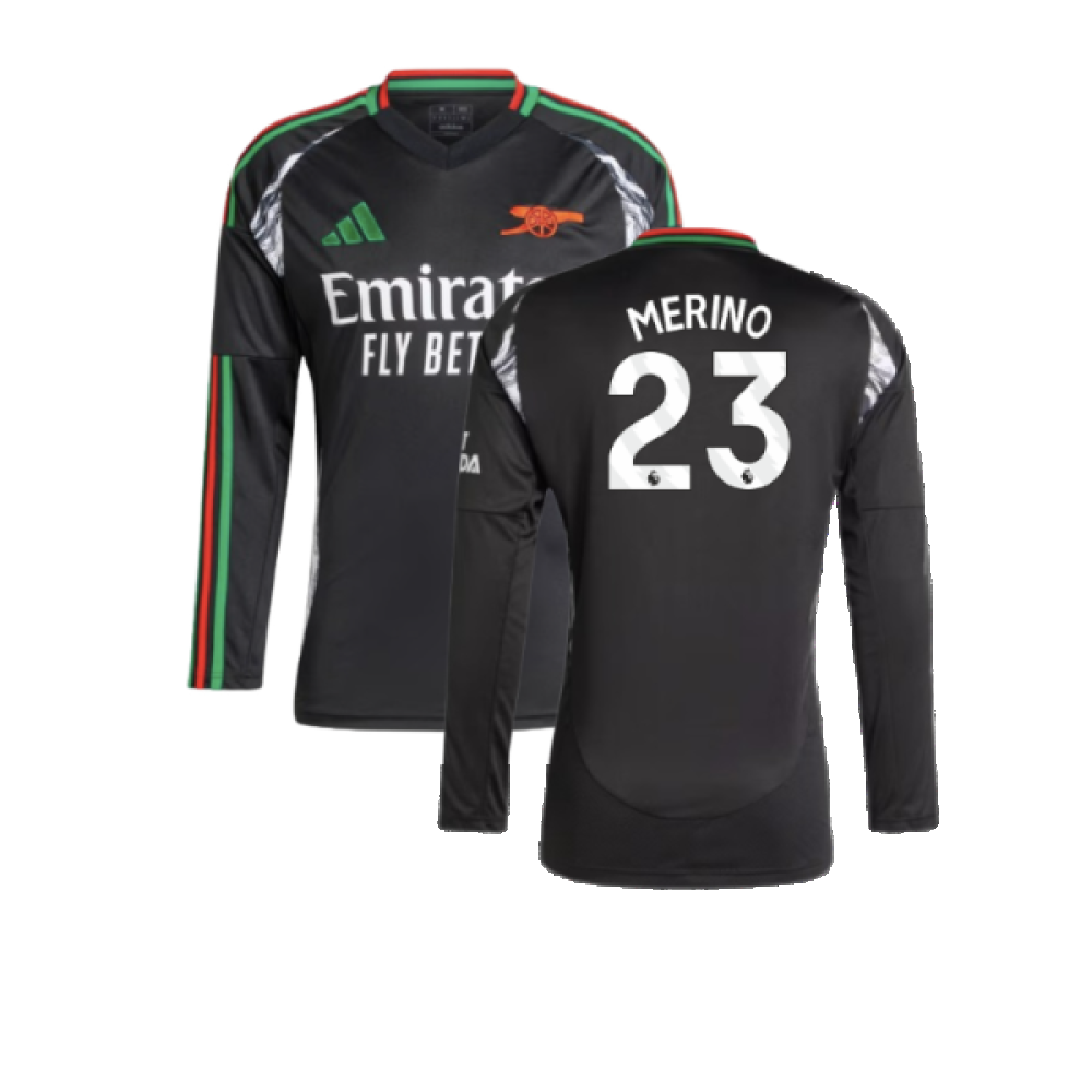 2024-2025 Arsenal Away Long Sleeve Shirt (Merino 23)