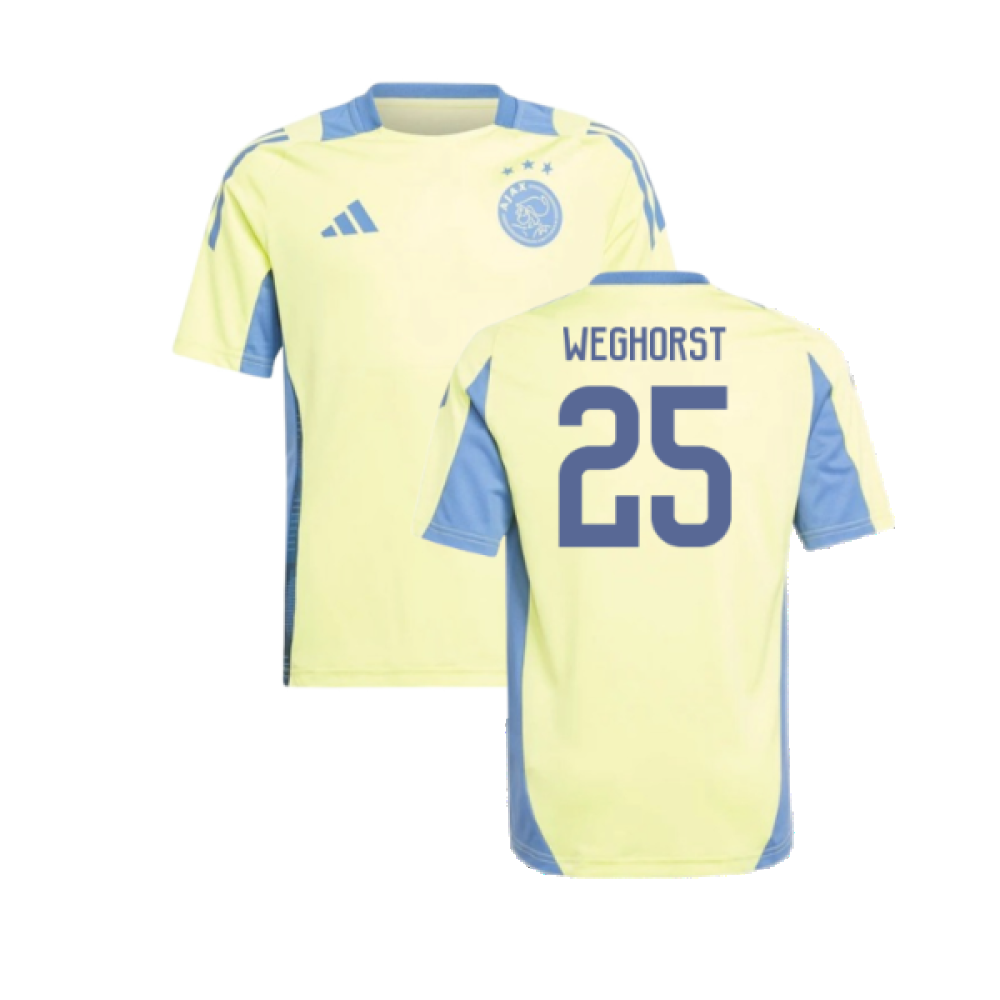 2024-2025 Ajax Training Jersey (Pulse Yellow) - Kids (Weghorst 25)