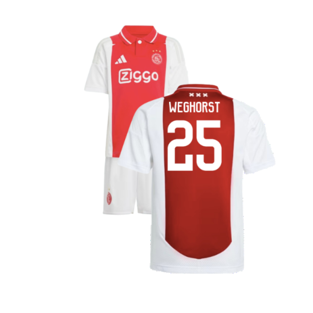 2024-2025 Ajax Home Mini Kit (Weghorst 25)