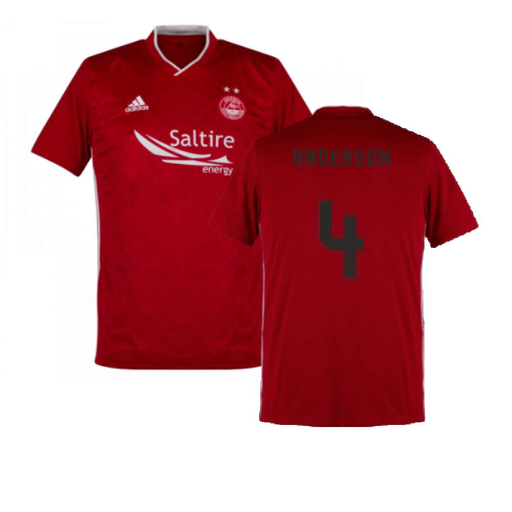 Aberdeen 2019-20 Home Shirt ((Mint) XL) (Anderson 4)