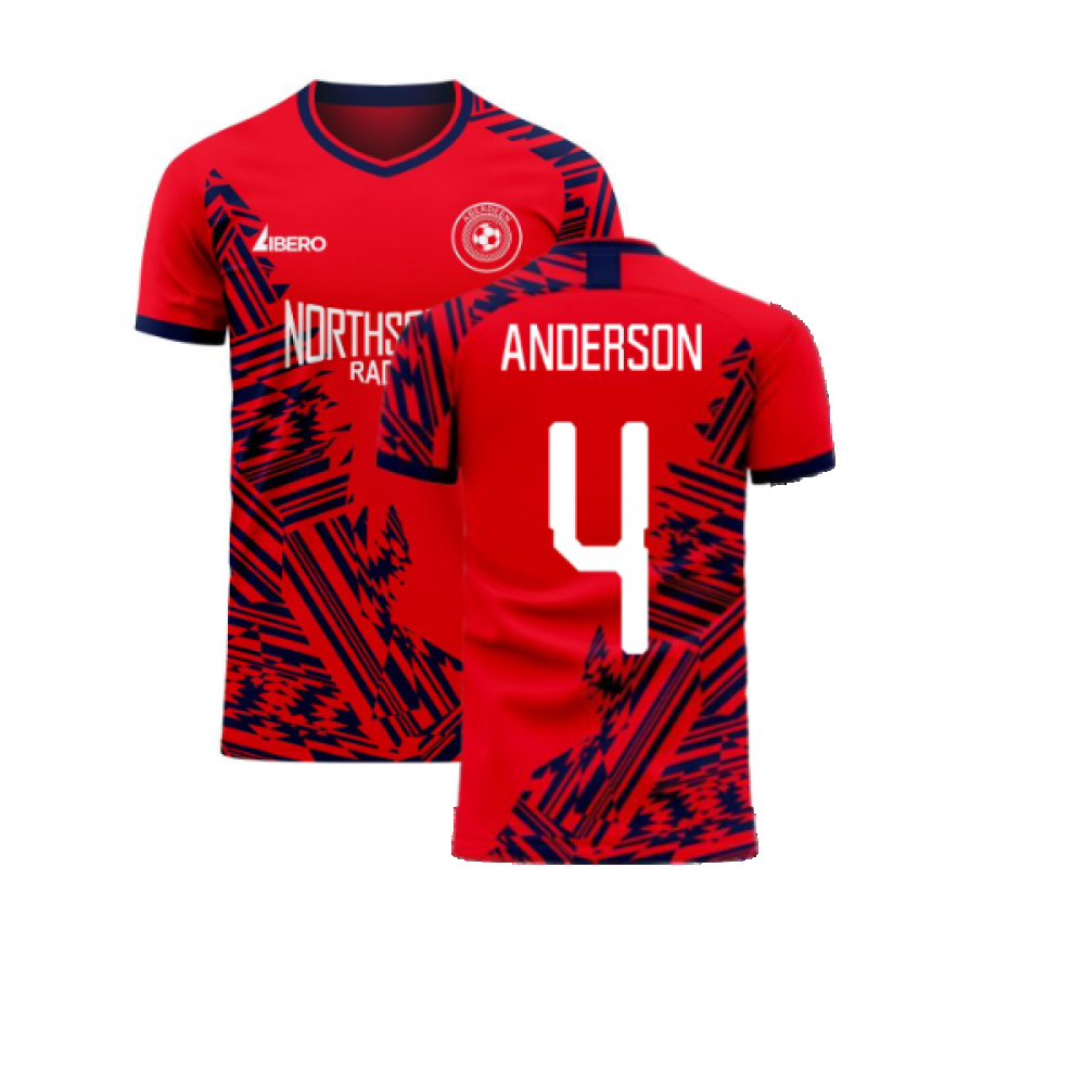  Aberdeen 2024-2025 Home Concept Football Kit (Libero) (ANDERSON 4) - Baby