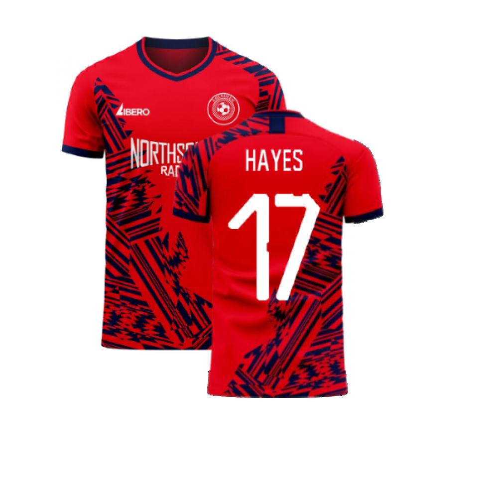  Aberdeen 2024-2025 Home Concept Football Kit (Libero) (Hayes 17) - Womens