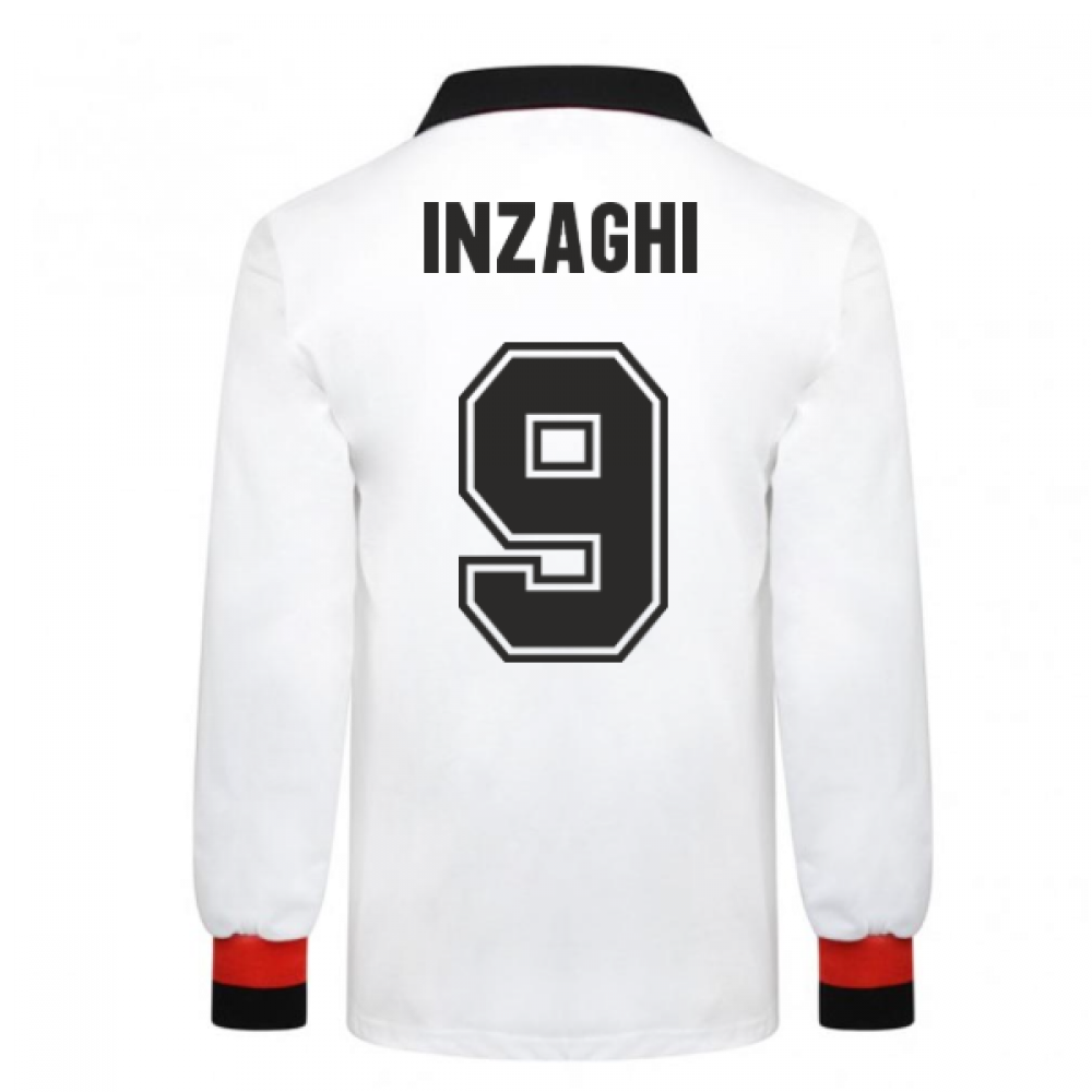 AC Milan 1963 European Cup Final Retro Football Shirt (INZAGHI 9)