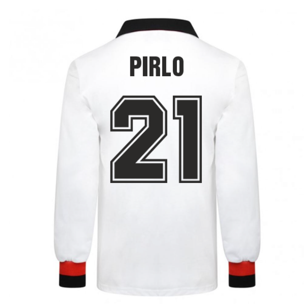 AC Milan 1963 European Cup Final Retro Football Shirt (PIRLO 21)