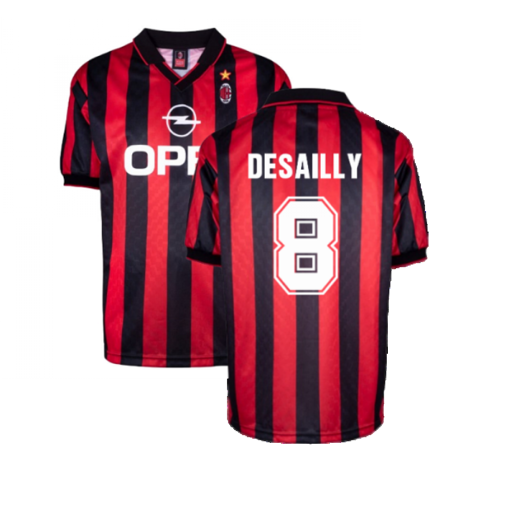 AC Milan 1996 Home Retro Shirt (DESAILLY 8)