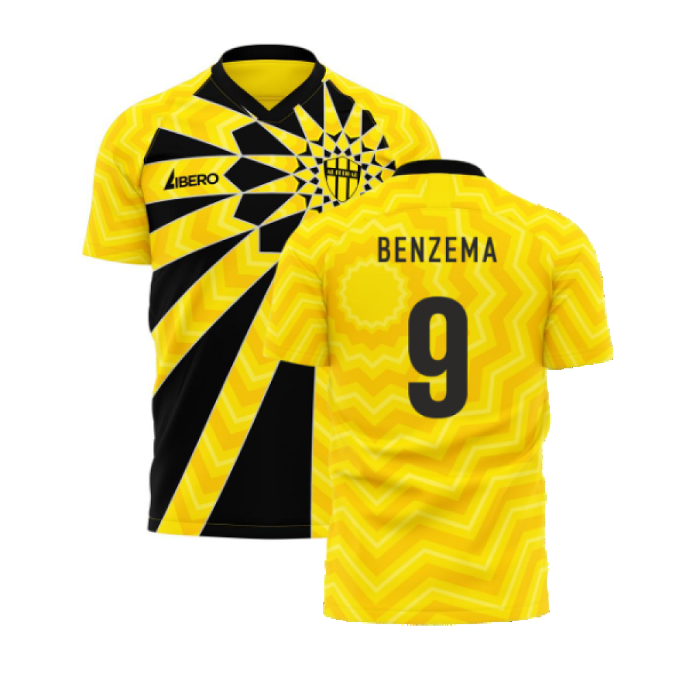 Al-Ittihad 2024-2025 Home Concept Football Kit (Libero) (Benzema 9)