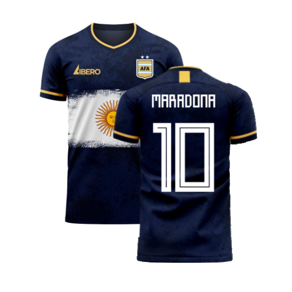 Argentina 2024-2025 Away Concept Football Kit (Libero) (MARADONA 10)