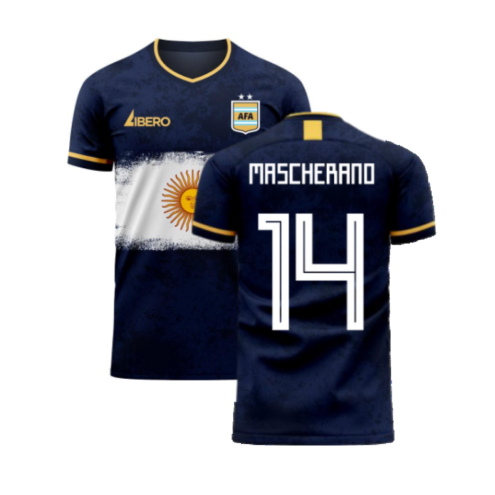 Argentina 2024-2025 Away Concept Football Kit (Libero) (MASCHERANO 14)