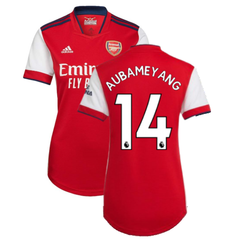 Arsenal 2021-2022 Home Shirt (Ladies) (AUBAMEYANG 14)