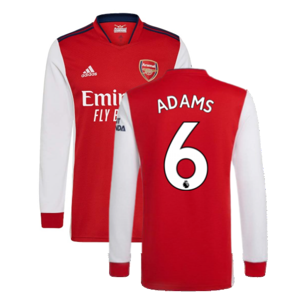 Arsenal 2021-2022 Long Sleeve Home Shirt (ADAMS 6)