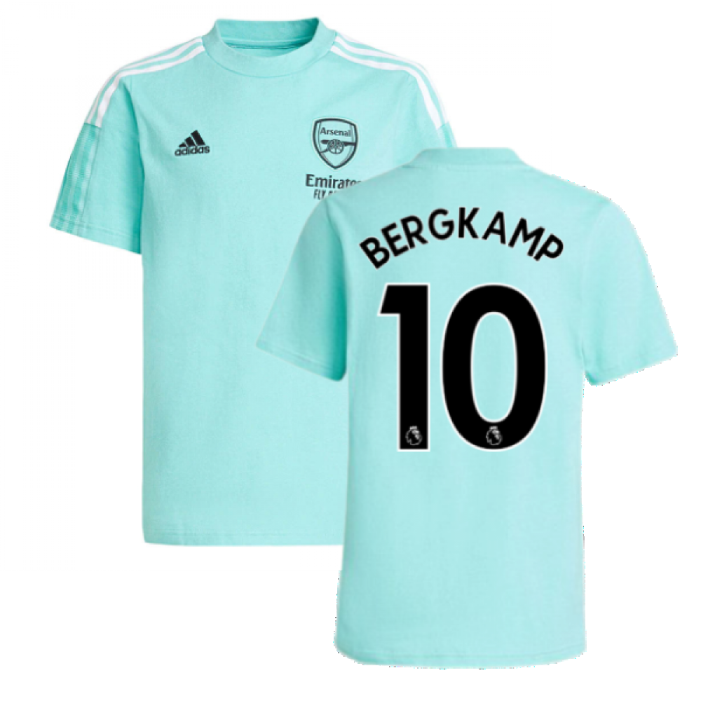 Arsenal 2021-2022 Training Tee (Acid Mint) (BERGKAMP 10)