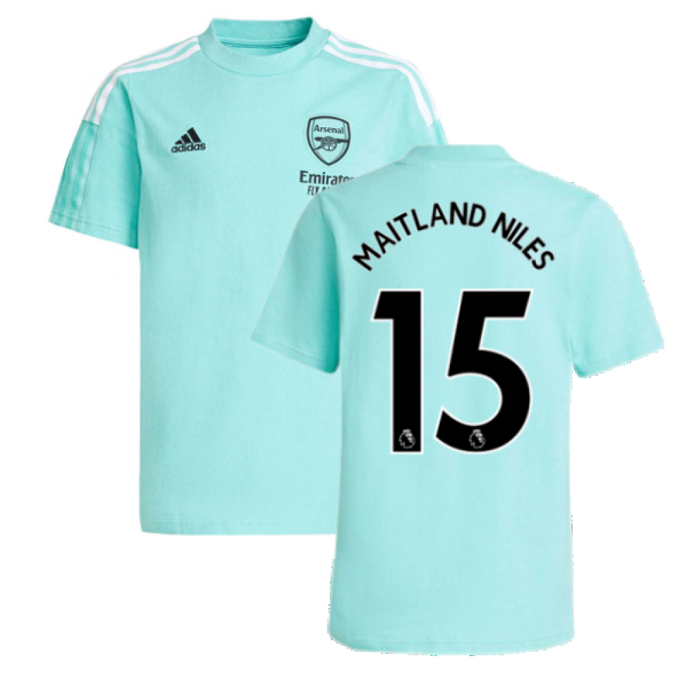 Arsenal 2021-2022 Training Tee (Acid Mint) (MAITLAND NILES 15)