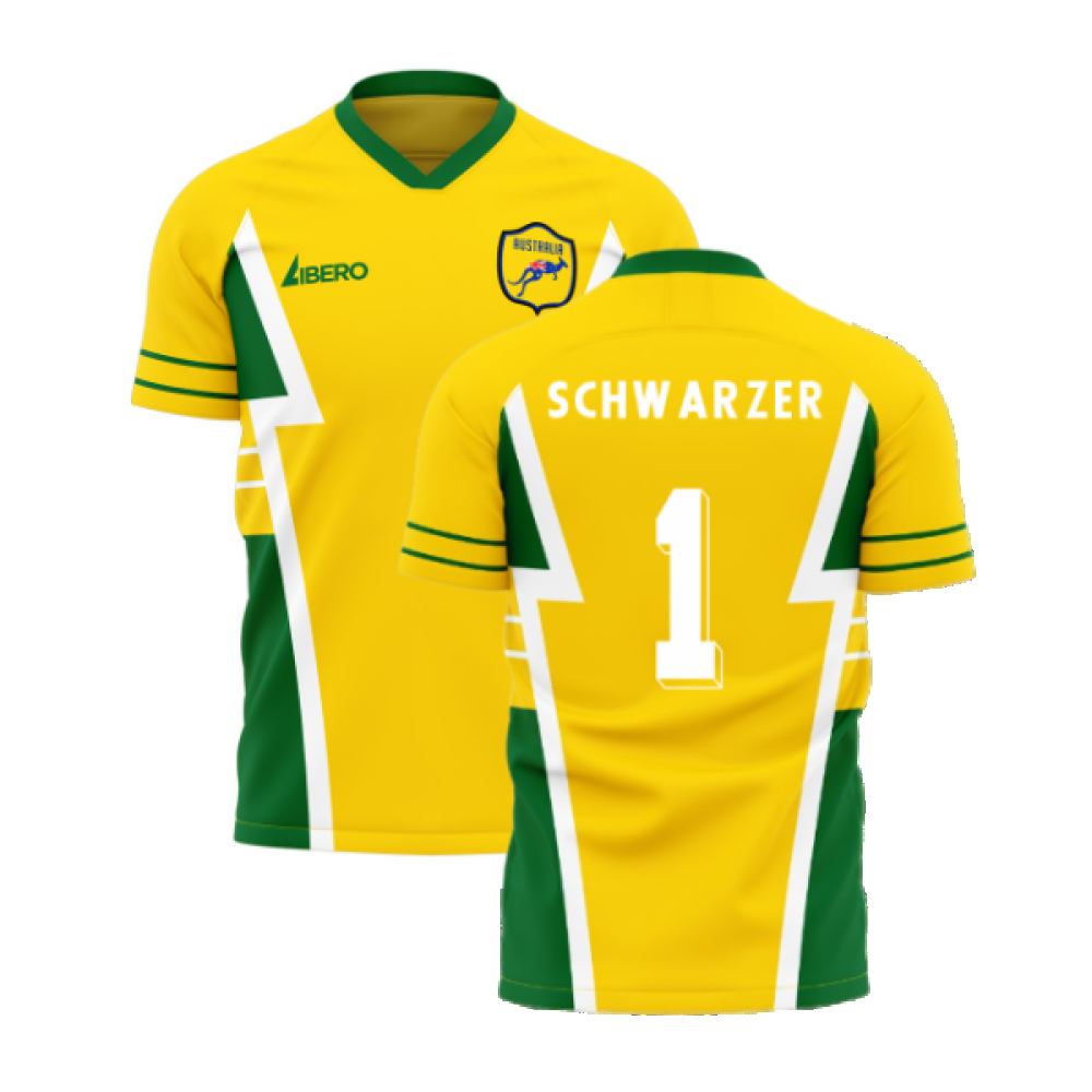 Australia 1990s Style Concept Football Kit (Libero) (SCHWARZER 1)