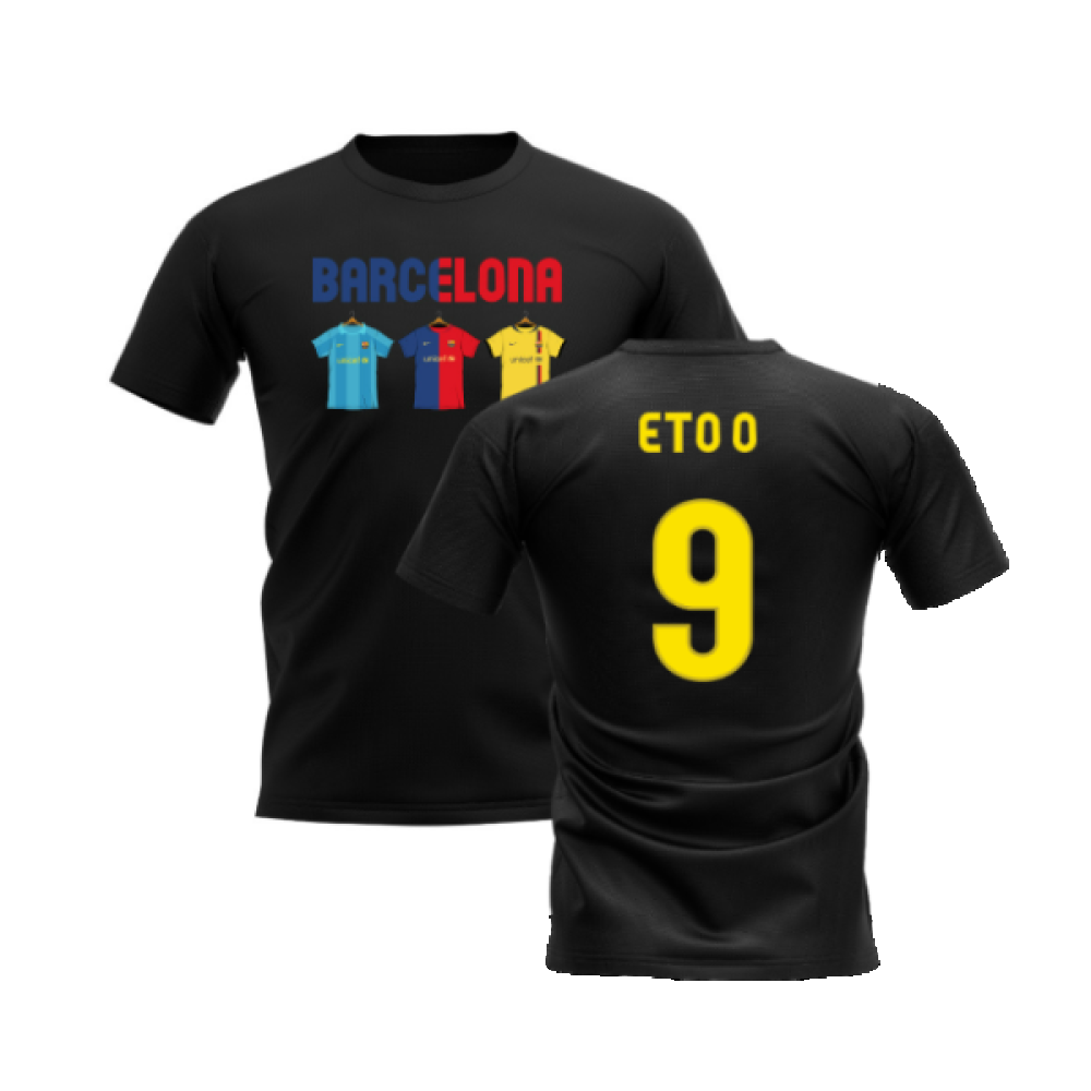 Barcelona 2008-2009 Retro Shirt T-shirt - Text (Black) (Eto O 9)