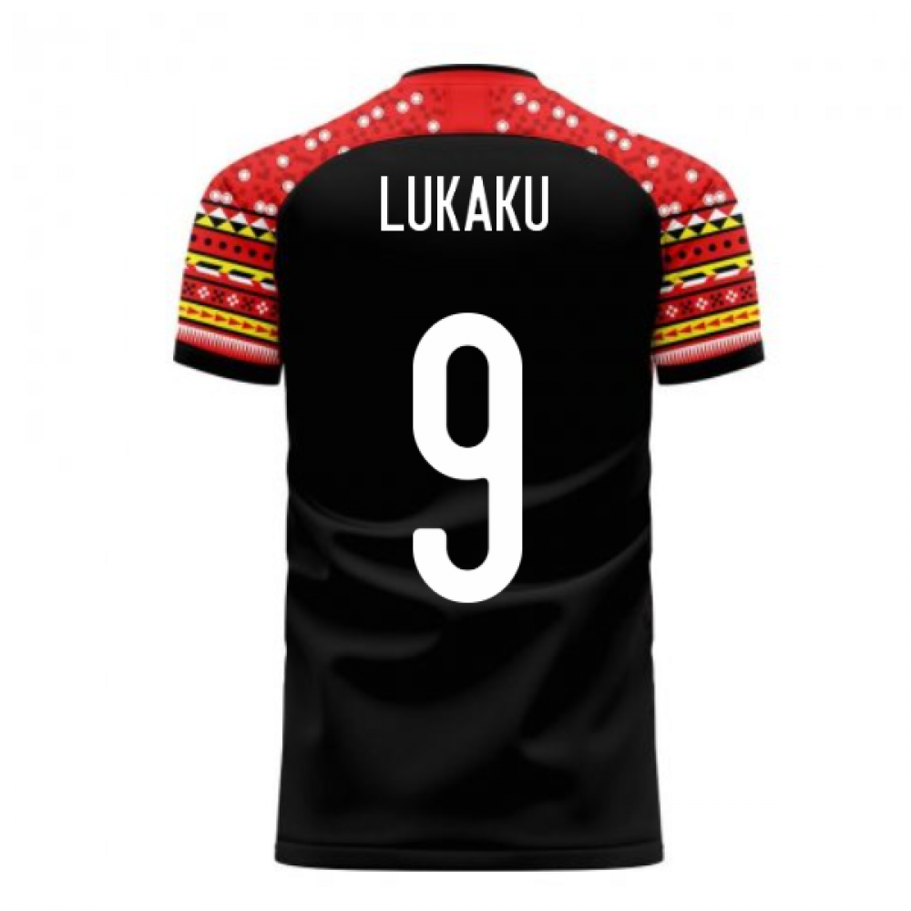 Belgium 2024-2025 Away Concept Football Kit (Libero) (LUKAKU 9)