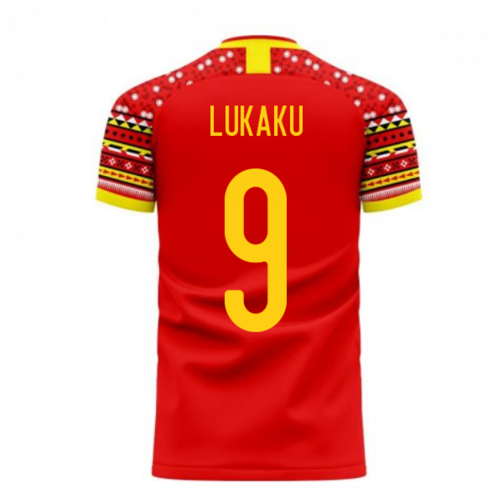 Belgium 2024-2025 Home Concept Football Kit (Libero) (LUKAKU 9)