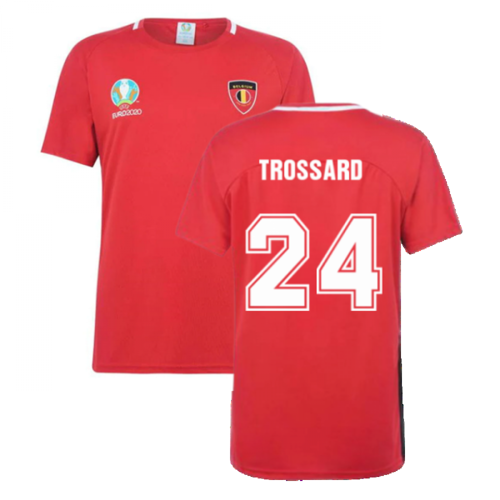 Belgium 2021 Polyester T-Shirt (Red) (TROSSARD 24)